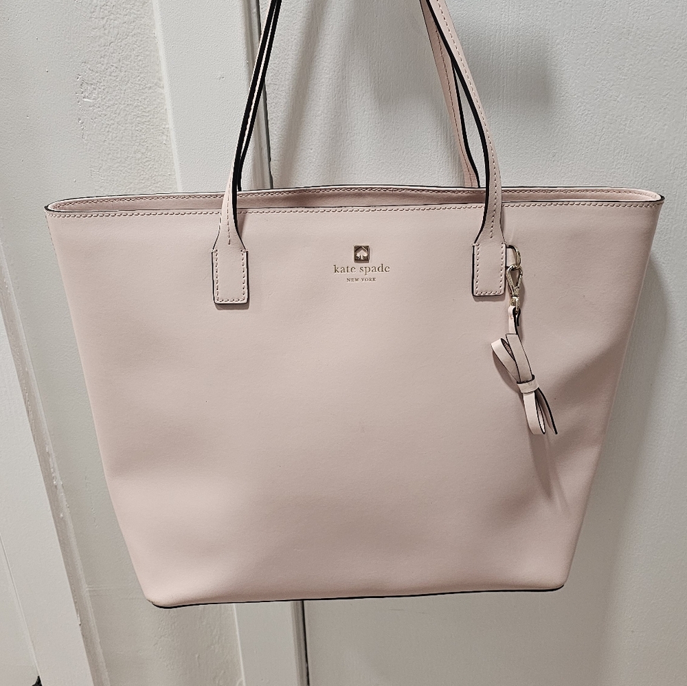 Like New Kate Spade Pale Pink Large Leather Tote